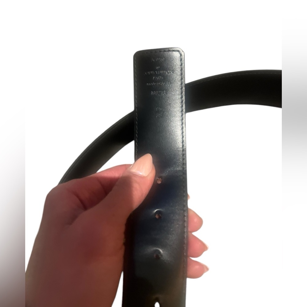 ❌𝐒𝐎𝐋𝐃onVestiaireCollective❌LOUIS VUITTON Graphite Damier belt - Picture 3 of 12
